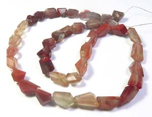 ลูกปัดหินลาบราดอไรต์สีแดง andesine 15 "สาระ8-14.5มม. ลูกปัดลาบราดอไรต์ธรรมชาติ - Product Image 3