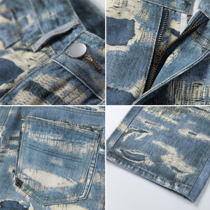 Camuflaje Ropa DE TRABAJO Jeans Hombres Marca de moda Deportes Camuflaje al aire libre Pantalones de pierna recta suelta - Product Image 4