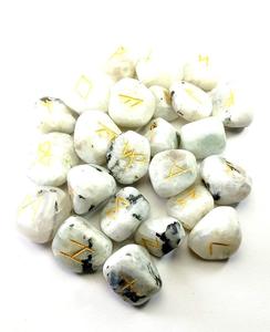 ชุดอักษรรูนคริสตัลรูปพระจันทร์สีรุ้งหินพลังงานจากนิกายวิคคาธรรมชาติสำหรับการทำนายและการทำสมาธิโดยสัญชาตญาณในการป้องกันไวกิ้ง - Product Image 5