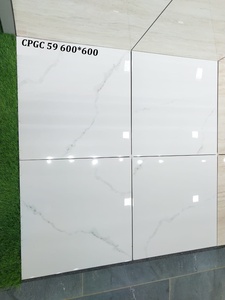 กระเบื้องพอร์ซเลนเคลือบเงา GVT PGVT ลายหินอ่อน Statuario ลายหินอ่อน Carrara ดีไซน์หินอ่อน Statuario ขนาด 600x600 มม. ขัดเงา GVT - Product Image 3