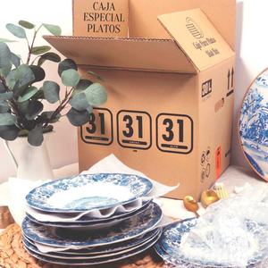 Caja de Papel Cuadrada de 31x31x31 cm con Asas para Platos, Vajilla o Sombreros - Product Image 6