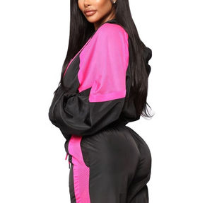 Chaqueta Cortavientos Deportiva de Nailon de la Mejor Calidad para Mujer, con Cremallera, al por Mayor, Cortavientos y Tallas Grandes - Product Image 4