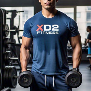 Vêtements de sport de qualité supérieure pour hommes, t-shirt d'entraînement, musculation, course, évacuation de l'humidité, vêtements de sport - Product Image 6