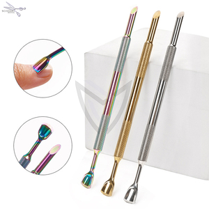 Manicure Stainless Steel <b>Nail</b> Pusher Gel <b>Nail</b> <b>Polish</b> <b>Remover</b> Tools <b>Nail</b> Cuticle Pusher - Product Image 2