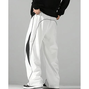 Pantalon cargo parachute multi-poches personnalisé en nylon coupe ample coupe-vent du fabricant - Product Image 2