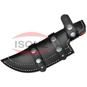 Gaine de couteau noire gaine d'aventurier outils de bushcraft avec étui en cuir pour l'escalade pour le camping et les pique-niques - Product Image 1