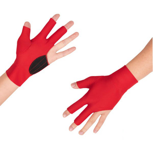 Gants de billard professionnels légers en tissu ultra doux au toucher avec poignée supplémentaire en polyester de conception unique à la mode - Product Image 2