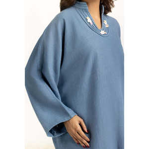 ชุดเซ็ตผ้าปอกระเจาโบฮีเมียนย้อมสี รุ่น IPST-55104 ชุดเซ็ต 2 ชิ้นสำหรับฤดูใบไม้ผลิ/ฤดูร้อน ไซส์ XS ความยาวเหนือเข่า ชุดเข้าชุดกัน - Product Image 5