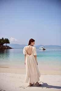 Fashionable Girls Wear Cotton Embroider Tunic Hot Selling Fringe Lace Summer Bohemian Summer and Spring Casual <b>Dresses</b> items set - Product Image 5