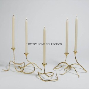 Black Antique Table Decoration Candle Holders Premium Quality Wholesale Handcrafted <b>Large</b> Size Metal Table Candle Holders - Product Image 6