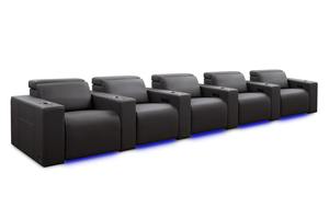 NOUVEAU Canapé de cinéma commercial en cuir italien, siège de théâtre confortable, fauteuil inclinable électrique, chargeur sans fil, lumières LED, hôtel - Product Image 5
