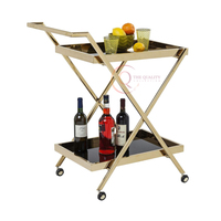 Haute Qualité Hôtel Bar Restaurant Bois Thé Vin Liqueur Chariots De Service Chariot Disponible Dans La Forme Et La Taille Personnalisées