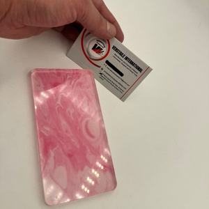 แผ่นอะคริลิคต่อขนตาลายดอกไม้สี่เหลี่ยมผีเสื้อสีชมพูแบบมืออาชีพอเนกประสงค์เป็นมิตรกับสิ่งแวดล้อม - Product Image 3