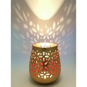 World Trend Artistic ZAHID EXPORTS, Portavelas de Acero Inoxidable Plateado, Hecho a Mano, de Lujo, para Decoración - Product Image 3