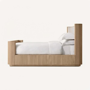 Nouvelle Arrivée Lit en Tissu Byron Design Moderne Lit Queen Size Tête de Lit en Lin pour Chambre à Coucher - Product Image 1