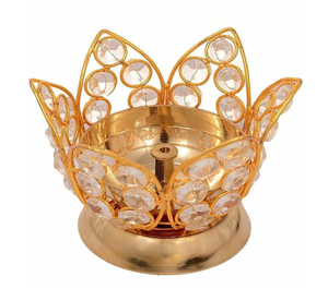 Linterna Akhand Jyoti Diya en latón con vidrio, último diseño Religuous Jyoti Diyas a tarifa mayorista y directo de fábrica - Product Image 4