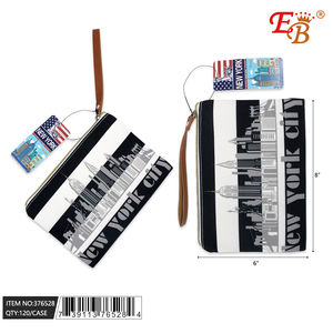 อีบี นิวยอร์ก คลัทช์ 6X8 กระเป๋าราตรีสำหรับผู้หญิง ผ้าแคนวาส ปิดด้วยซิป สไตล์หรูหรา ทุกฤดูกาล - Product Image 1