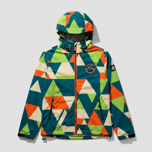 Chaqueta Bomber Cortavientos Personalizada para Equipos - Teñido Liso, Invierno, Vintage, Impermeable, Cortavientos, Decoración con Apliques, 100% Poliéster - Product Image 1