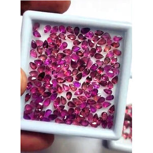 311 Uds. Piedras preciosas de turmalina Rosa Natural 5x3mm pera faceta 58 CTS lote Iroc ventas alta calidad turmuli corte en forma de lágrima US $93 para todos - Product Image 3