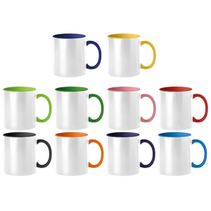 Taza de Cerámica para Café con Interior de Color Sublimado, para Impresión Personalizada - Product Image 1