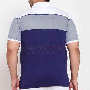 Polo holgado para hombre con corte extragrande y detalle de logotipo mínimo para ropa informal de moda Polo elegante de gran tamaño para hombre - Product Image 2
