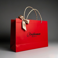 Sacs à provisions en papier laminé de luxe avec logo personnalisé Emballage de détail réutilisable de qualité supérieure pour boutiques et carton personnalisé