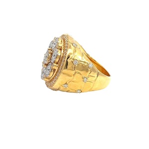 Customise Moissanite Round Diamond <b>Ring</b> In S925 Silver Anniversary Gift <b>For</b> <b>Men</b> - Product Image 4