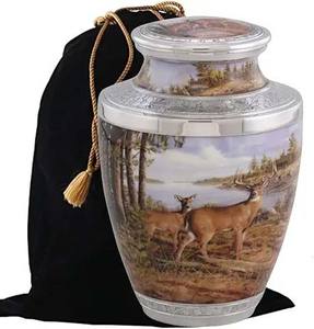 Urnas de cremación decorativas de latón para cenizas de adultos, urnas hechas a mano para hombres y mujeres, urnas decorativas, urnas funerarias - Product Image 3