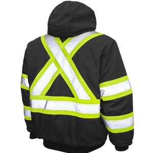 Chaqueta de Trabajo Reflectante Transpirable ANSI Clase 1, Impermeable, con Luz LED Intermitente, Material de Poliéster, Chaleco de Seguridad Reflectante - Product Image 2