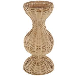 Vase à fleurs en rotin rustique avec texture naturelle idéal pour la décoration de ferme maisons modernes et styles de décoration écologiques - Product Image 6