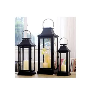 Factory Direct Hot Sale Iron Glass Candle Lantern Wholesale Exporter Customized New Design Metal Candle Lantern Manufacturer