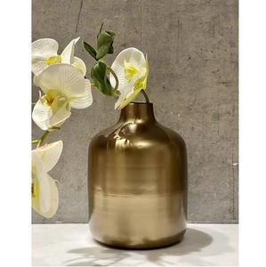 Florero martillado chapado en oro de Metal de diseño elegante para el hogar, sala de estar, Decoración de mesa, floreros en forma de brote - Product Image 5