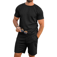 Ensemble T-shirt et short pour homme, tendance, décontracté, respirant, de haute qualité, deux pièces, personnalisation de la marque disponible, ODM disponible