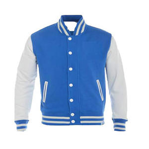 Men's High Quality Winter Style College Letterman Varsity Baseball Jackets Custom Chenille Embroidered Canvas Leather Sleeves - Product Image 1