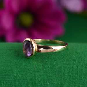 Vintage Amethyst Brass <b>Ring</b> 18kGold Plated Classic <b>Statement</b> Wholesale <b>Ring</b> - Product Image 3