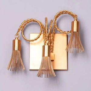 Lámpara Decorativa de Pared Redonda con Marco Metálico Dorado Moderno, Diseño 2026, para Habitación, Dormitorio, Hogar - Product Image 5