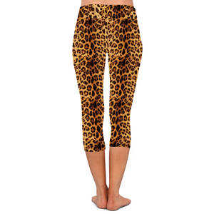 Custom Sublimated Printed <b>Women</b> Summer <b>Capri</b> High Yoga Waist Spandex Polyester Material Quick Dry Woman <b>Capri</b> Yoga Legging - Product Image 3