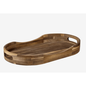 Bandeja Rectangular de Madera de Mango Maciza de la Más Alta Calidad con Asas, Bandeja de Servicio Hecha a Mano para Cocina, Suministros para Hoteles en Oferta - Product Image 4