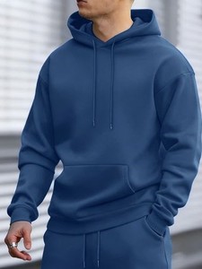 Nuevo Conjunto Deportivo Personalizado para Hombre, con Capucha, para Invierno, 100% Algodón, Ligero, de Alta Calidad, al por Mayor, para Correr, Tallas Grandes - Product Image 5