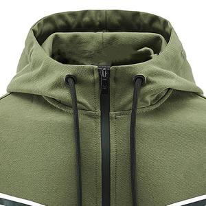 Chándal en blanco de algodón 100% personalizado de alta calidad, ropa de calle de talla grande, gimnasio, cremallera transpirable y pantalones de chándal, chándal para hombre - Product Image 3