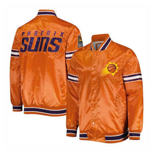 Chaquetas Bomber Unisex de Satén de Seda 100% Estilo Nuevo, Chaqueta Bomber de Satén Informal de Invierno para Hombre a la Moda al por Mayor - Product Image 1