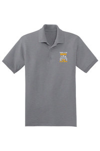 เสื้อยืดสำหรับผู้ชายเสื้อโปโลพิมพ์ลายด้านหน้า/ปักลายเป็นมิตรต่อสิ่งแวดล้อมเสื้อยืดกอล์ฟถักด้วย GSM หนา - Product Image 6