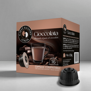 Cápsulas de Chocolate Caff Iuliano, Paquete de 16, Compatibles con Máquinas Nescafé Dolce Gusto - Product Image 1