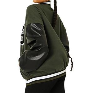 Venta al por mayor en blanco bombardero chaqueta universitaria hombres Letterman Varsity chaqueta hombres Varsity chaqueta Letterman béisbol americano - Product Image 2