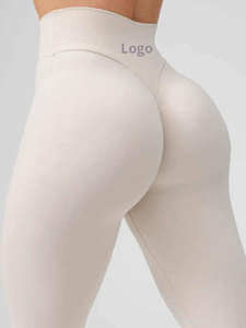 2025 Custom Logo Sportswear Women High Waist Yoga Pants Gym Workout Tight Fitness Clothings <b>Butt</b> <b>Lift</b> Yoga <b>Leggings</b> - Product Image 5