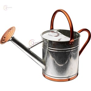 Conception personnalisée de bidon d'eau en métal galvanisé à grande bouche de haute qualité avec finition argentée mate pour l'arrosage du jardin intérieur - Product Image 1