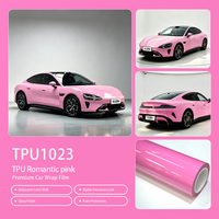 Film de protection automobile TPU brillant rose romantique 1,52*15m Garantie 5 ans Fournisseur de film de protection automobile complet Film décoratif pour voiture entière