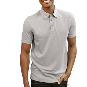 Polo décontracté à manches courtes pour hommes avec logo personnalisé pour polo nouveau style en tricot de haute qualité de couleur unie orienté vers l'exportation - Product Image 4