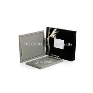 ถาดเสิร์ฟช็อคโกแลตที่ทำจากไม้และหนังถาดเสิร์ฟขนมสำหรับใช้ในบ้าน - Product Image 6