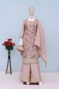 Elegante atuendo paquistaní Salwar Kameez de la mejor calidad para eventos con colores impresionantes y mano de obra fina - Product Image 5